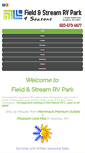 Mobile Screenshot of fieldnstreamrvpark.com