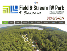 Tablet Screenshot of fieldnstreamrvpark.com